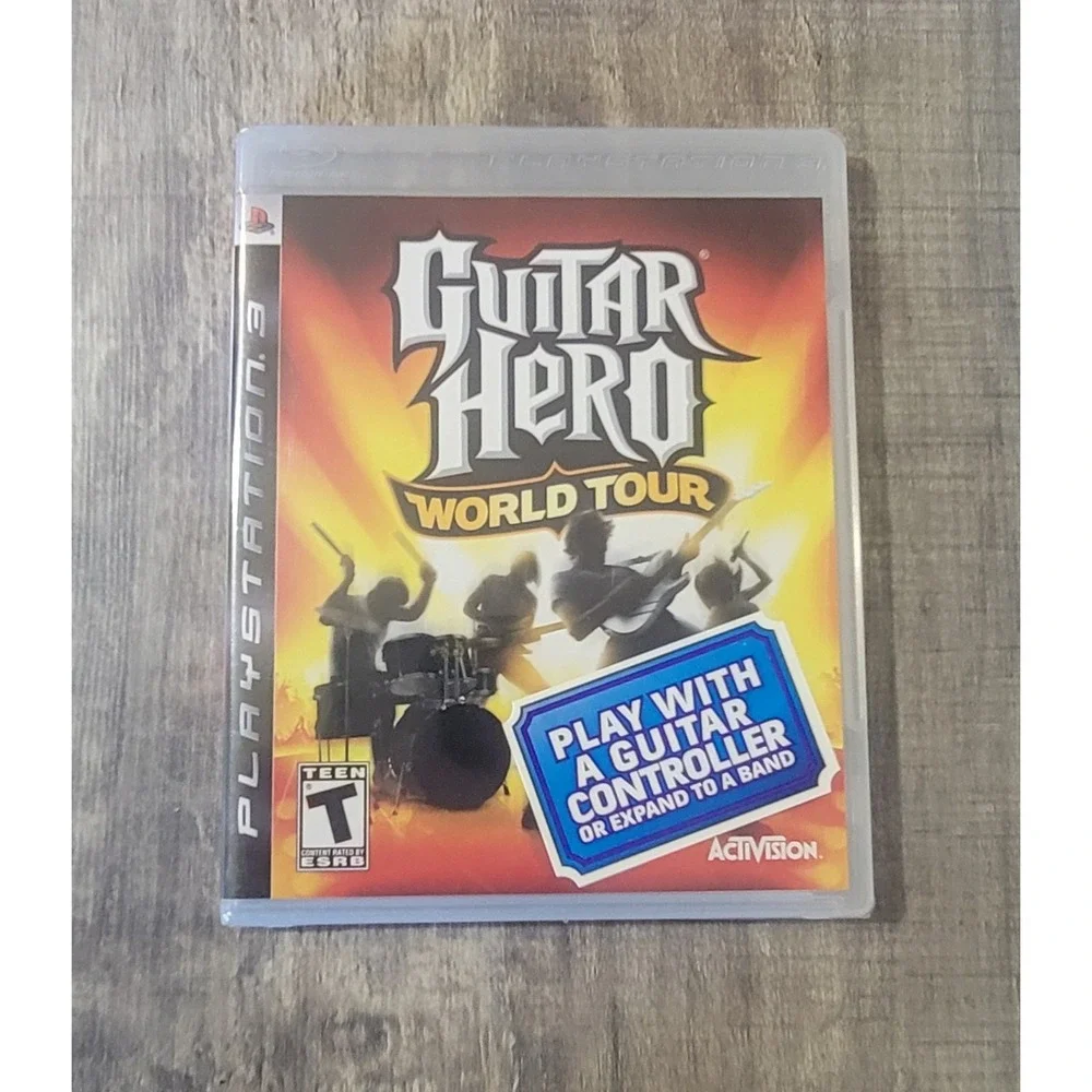 Guitar Hero World Tour Sony Playstation 3 PS3 2008 CIB Video Game New Sealed NIB